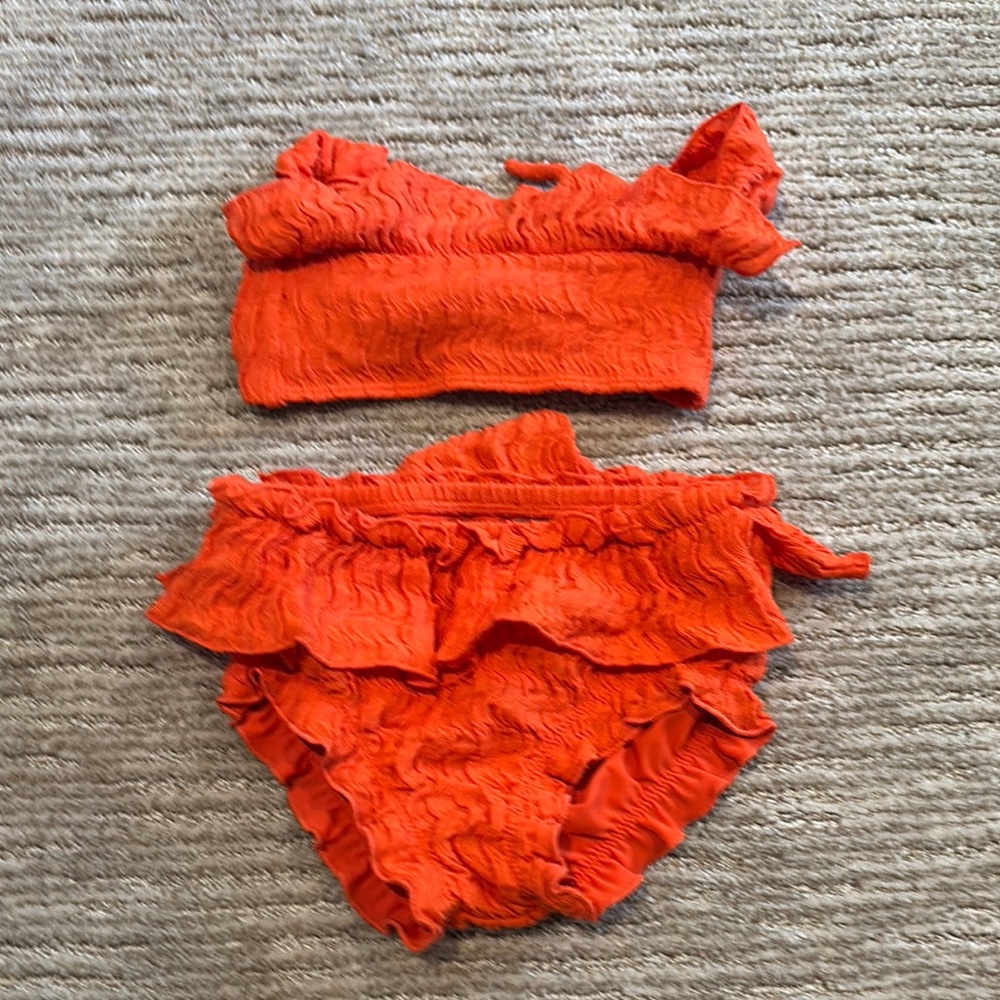 Montce Kids Matching SWIM Set in Vibrant Orange